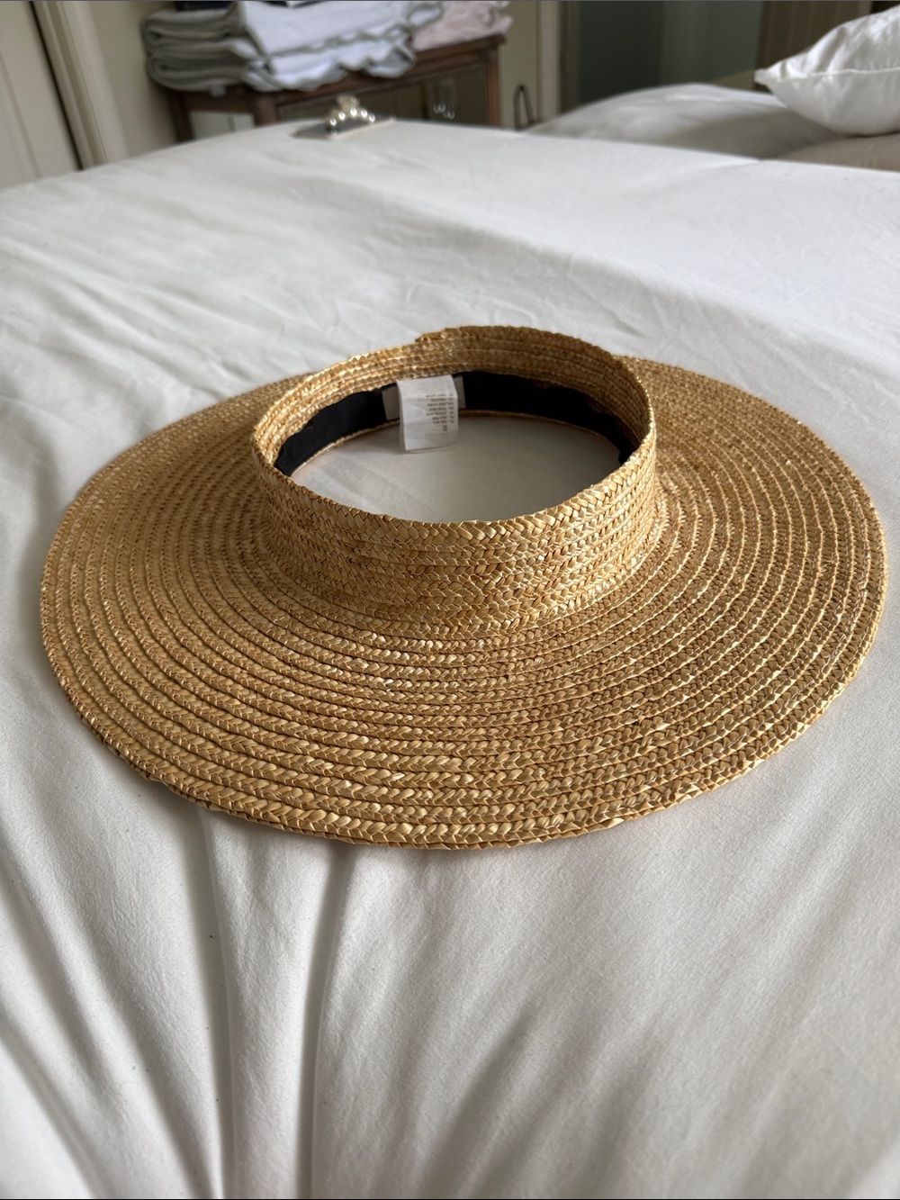 Brixton Natural Straw Sun Visor